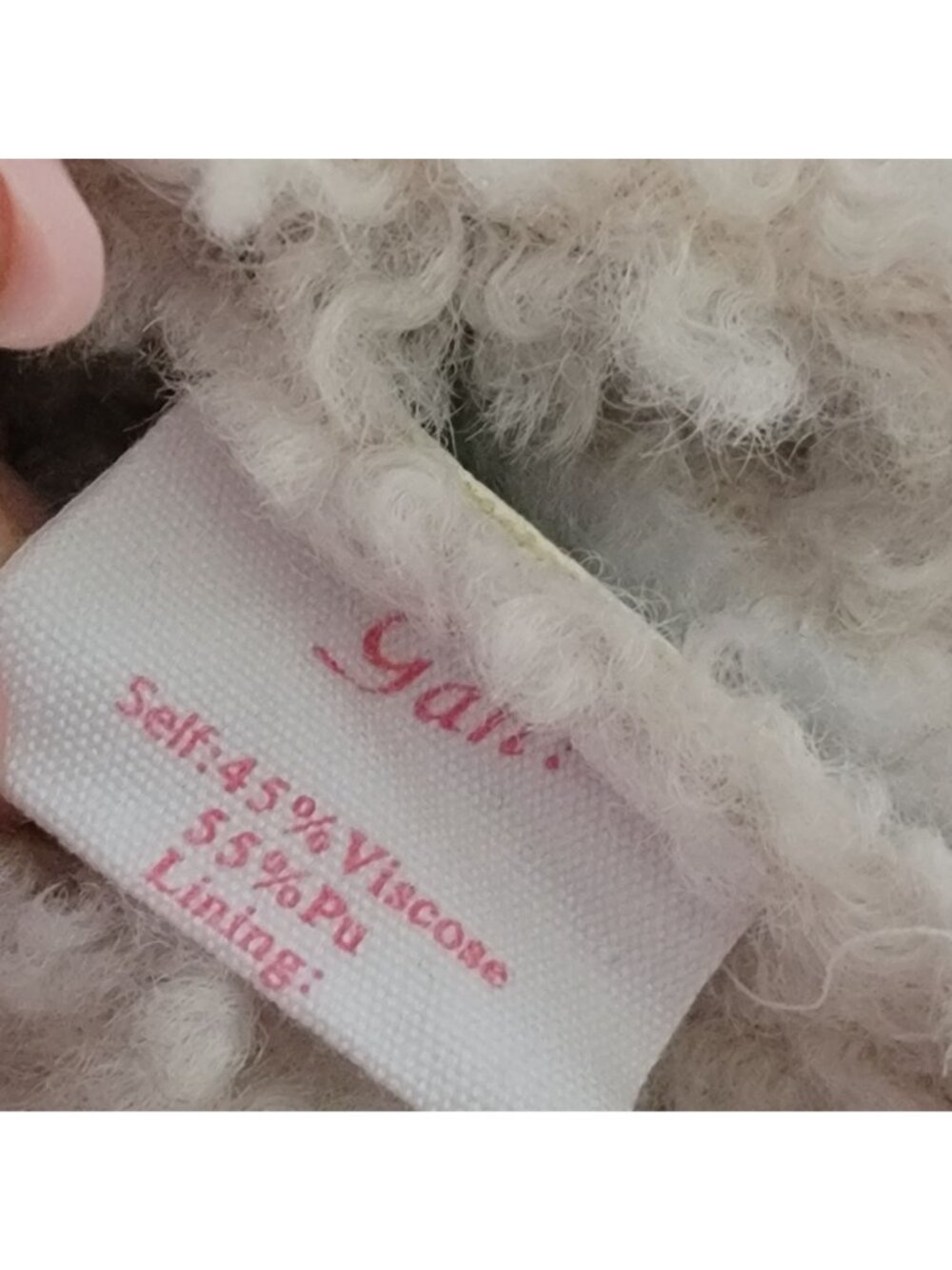 Lisa Says Gah Nadia Sherpa Coat Old Money Vintage Retro Penny Lane Womens XS S - Picture 8 of 8